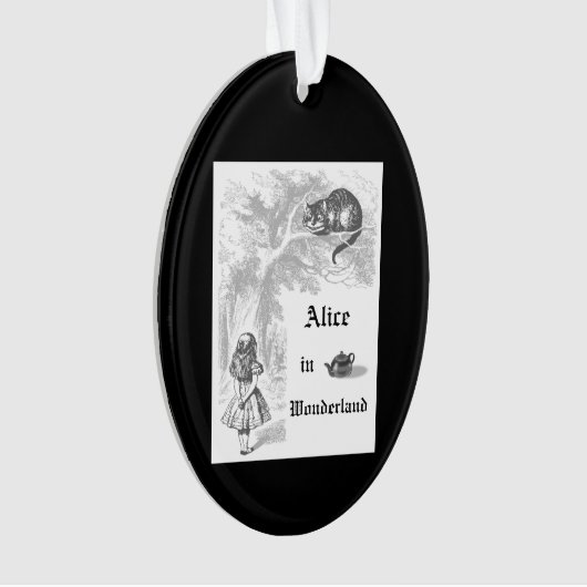 Alice in Wonderland kerstversiering Ornament (voorkant)