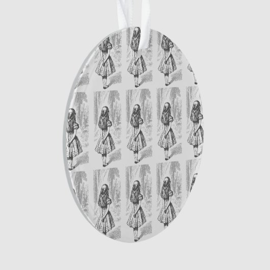 Alice in Wonderland kerstversiering Ornament (voorkant)