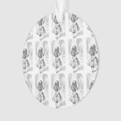 Alice in Wonderland kerstversiering Ornament (voorkant)