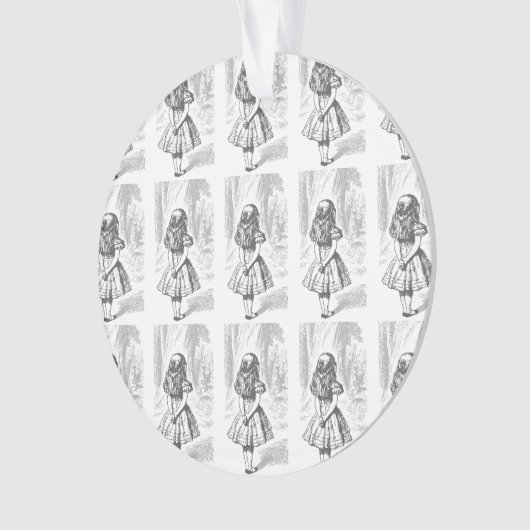 Alice in Wonderland kerstversiering Ornament (voorkant)