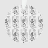 Alice in Wonderland kerstversiering Ornament (voorkant)