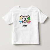 Alice in Wonderland Kinderen op Birthday Party Cus Kinder Shirts (Voorkant)