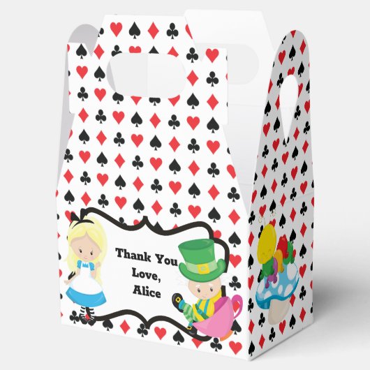 Alice in Wonderland Kinderen van Birthday Party Bedankdoosjes (Geopend)