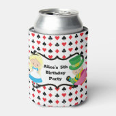 Alice in Wonderland Kinderen van Birthday Tea Part Blikjeskoeler (Blikje Voorkant)