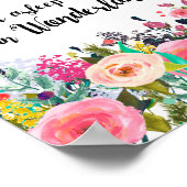 Alice in Wonderland, kinderkamer citaat print, pos Poster (Hoek)