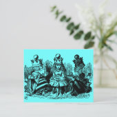 Alice in Wonderland King & Queen Briefkaart (Staand voorkant)