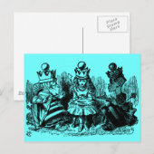 Alice in Wonderland King & Queen Briefkaart (Voorkant / Achterkant)