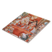 Alice in Wonderland King & Queen of Hearts Tile Tegeltje (Zijkant)