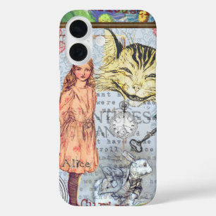 Alice in Wonderland Klassieke Cheshire Konijn Alic iPhone 16 Hoesje