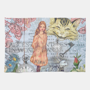 Alice in Wonderland Klassieke Cheshire Konijn Alic Theedoek