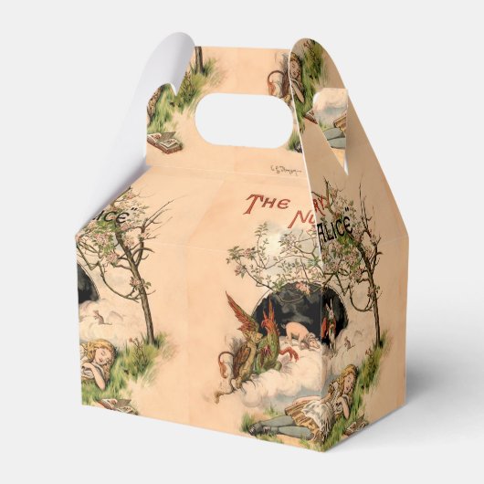 Alice in Wonderland - Klassieke illustraties Bedankdoosjes (Achterkant)