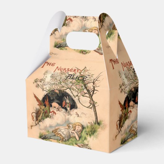 Alice in Wonderland - Klassieke illustraties Bedankdoosjes (Voorkant Zijde)