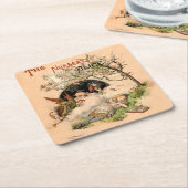 Alice in Wonderland - Klassieke illustraties Kartonnen Onderzetters (Schuin)