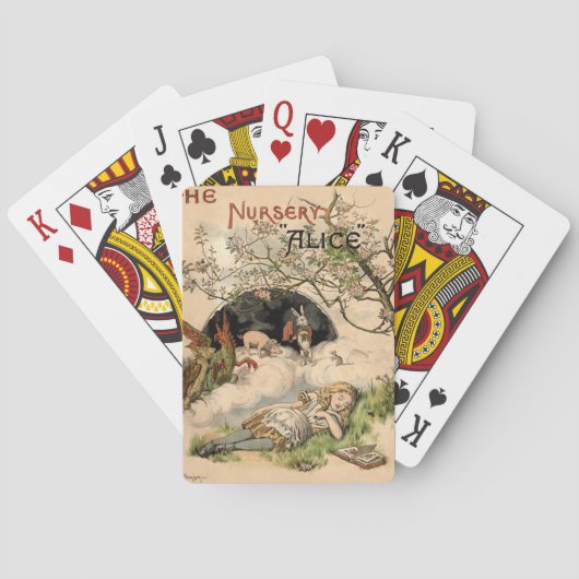 Alice in Wonderland - Klassieke illustraties Pokerkaarten (Achterkant)