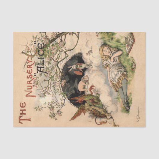 Alice in Wonderland - Klassieke illustraties Tissuepapier (Voorkant)