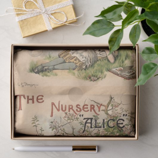 Alice in Wonderland - Klassieke illustraties Tissuepapier (Geschenk)