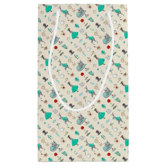 Alice in wonderland klein cadeauzakje (Achterkant)