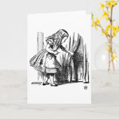 Alice in Wonderland Klein Deur aan Wonderland Kaart (Gele Bloem)
