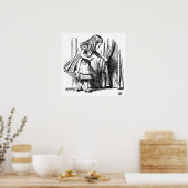 Alice in Wonderland Klein Deur aan Wonderland Poster (Keuken)