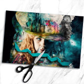 Alice in Wonderland | Klok en City Skyline Tissuepapier