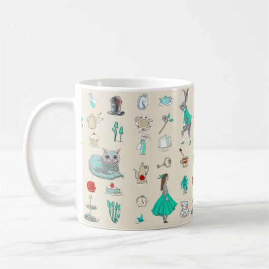Alice in wonderland koffiemok (Links)