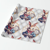 Alice in Wonderland konijn bruiloft thema Cadeaupapier (Uitgerold)