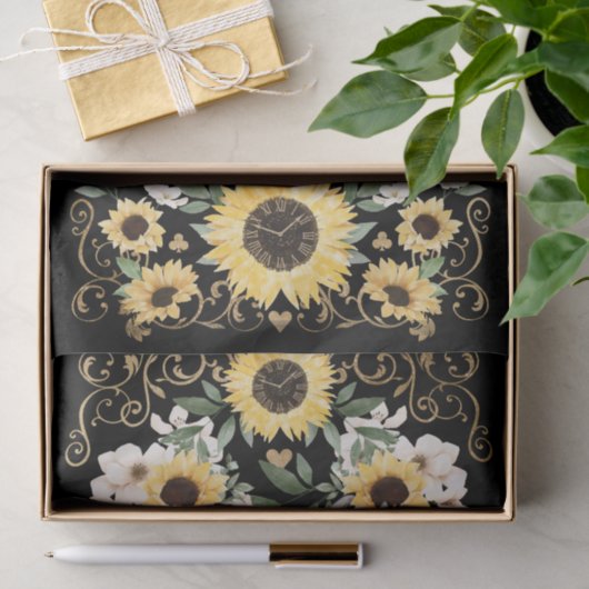 Alice in Wonderland Konijn en Zonnebloemen Tissuepapier (Geschenk)