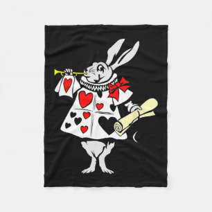 Alice In Wonderland Konijn Paashaas Spelen Mu Fleece Deken