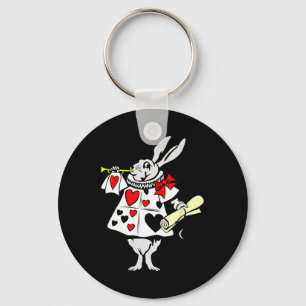 Alice In Wonderland Konijn Paashaas Spelen Mu Sleutelhanger
