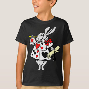 Alice In Wonderland Konijn Paashaas Spelen Mu T-shirt