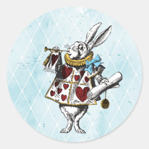 Alice in Wonderland konijn Ronde Sticker