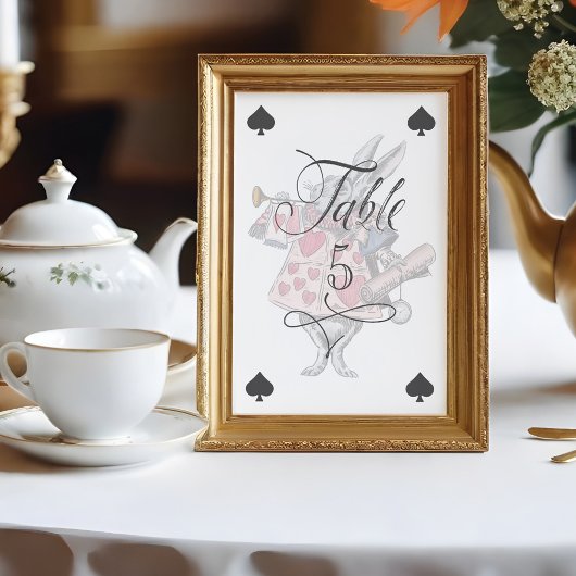 Alice in Wonderland - Konijnenkaart Kaart