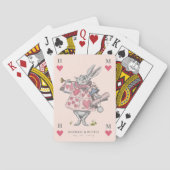 Alice in Wonderland - Konijnenkaart Pokerkaarten (Achterkant)