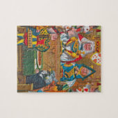 Alice in Wonderland - Koning en Hartenkoningin Legpuzzel (Horizontaal)