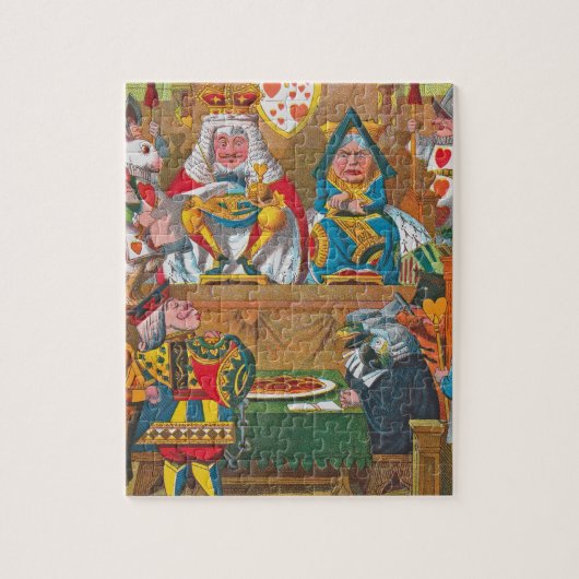 Alice in Wonderland - Koning en Hartenkoningin Legpuzzel (Verticaal)