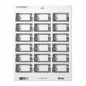 Alice in Wonderland Koningin Alice Grunge Etiket (Full Sheet)