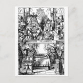 Alice in Wonderland, Koningin der Heten Briefkaart (Voorkant)