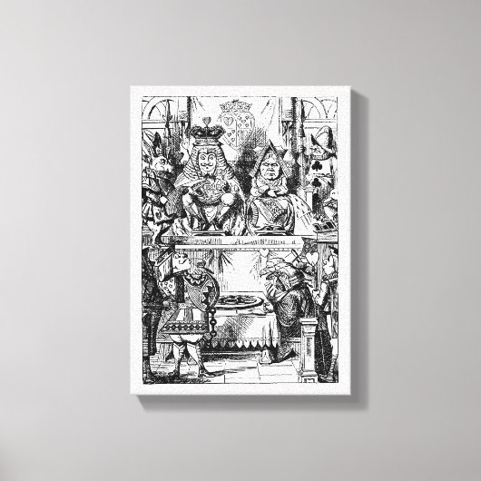  Alice in Wonderland, Koningin der Heten Canvas Afdruk (Voorkant)