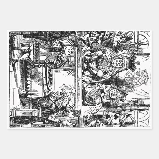  Alice in Wonderland, Koningin der Heten Inpakpapier Vel (Voorkant)