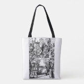 Alice in Wonderland, Koningin der Heten Tote Bag (Achterkant)