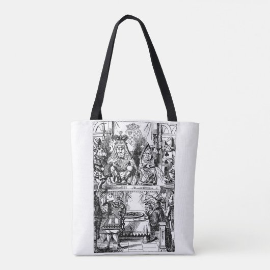 Alice in Wonderland, Koningin der Heten Tote Bag (Achterkant)