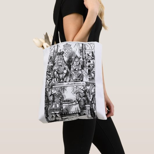  Alice in Wonderland, Koningin der Heten Tote Bag (Dichtbij)