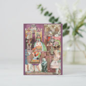 Alice in Wonderland, koningin van harten Briefkaart (Staand voorkant)