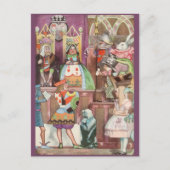 Alice in Wonderland, koningin van harten Briefkaart (Voorkant)