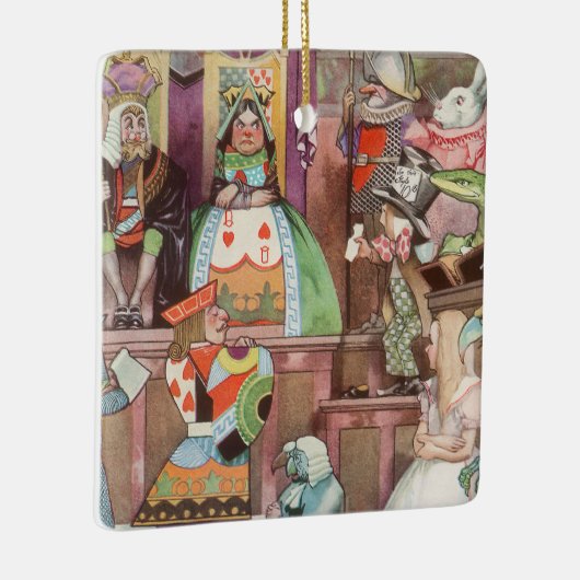  Alice in Wonderland, koningin van harten Keramisch Ornament (Rechts)