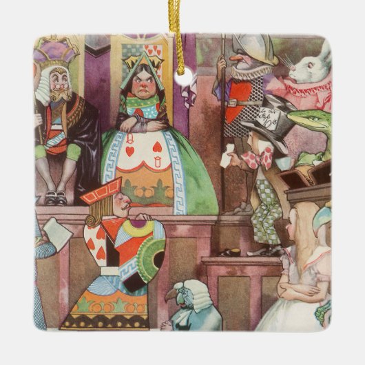  Alice in Wonderland, koningin van harten Keramisch Ornament (Voorkant)