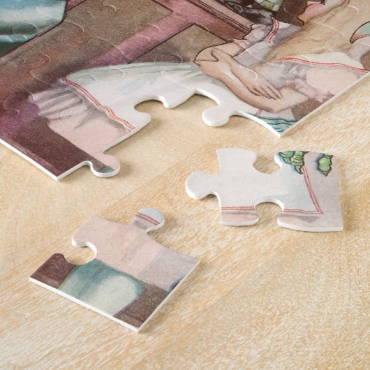  Alice in Wonderland, koningin van harten Legpuzzel (Zijkant)