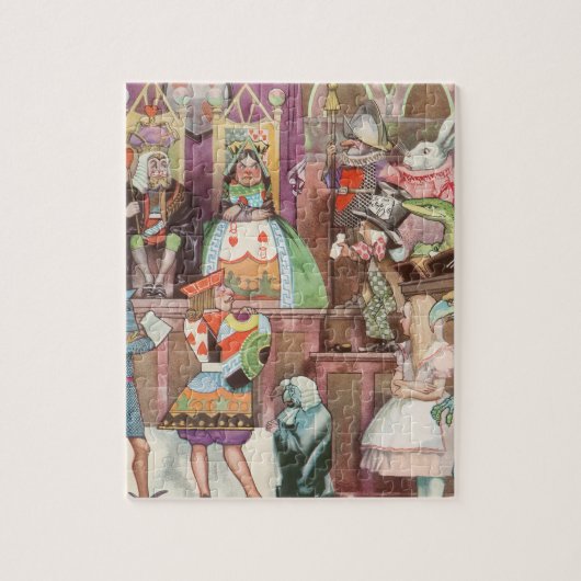  Alice in Wonderland, koningin van harten Legpuzzel (Verticaal)