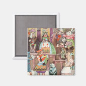  Alice in Wonderland, koningin van harten Magneet (Voorkant / Achterkant)