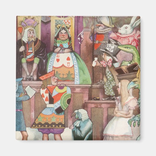  Alice in Wonderland, koningin van harten Magneet (Voorkant)